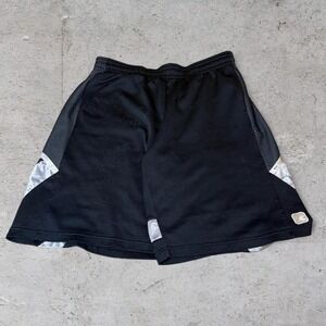 Mens vintage Black and Grey metallic baggy basketball Y2K And1 shorts size L